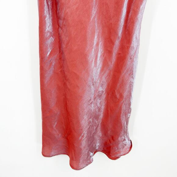 Forever 21 Womens Y2K Coquette Going Out Sateen Satin Mini Slip Dress Size L - Picture 3 of 8